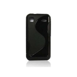 Husa silicon Samsung Galaxy  i9000 negru & alb